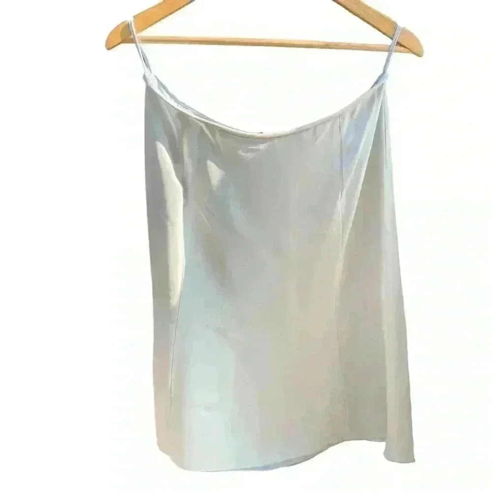 Armani Collection Women's Midi Skirt Light Sky Blue Made in Italy Size 10